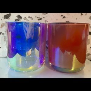 Iridescent Candle Jars (Empty)